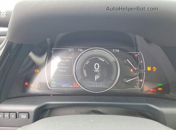 58ADA1C1XSU076270 2025 LEXUS ES Red Vista del cuadro de instrumentos