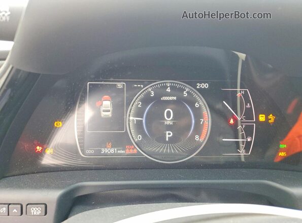 58ADZ1B10PU152841 2023 LEXUS ES Silver Widok zestawu wskaźników
