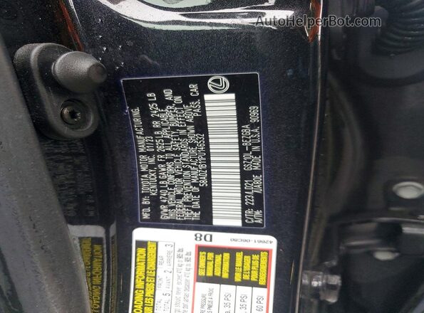 58ADZ1B11PU146532 2023 LEXUS ES Black Вид підкапотного простору