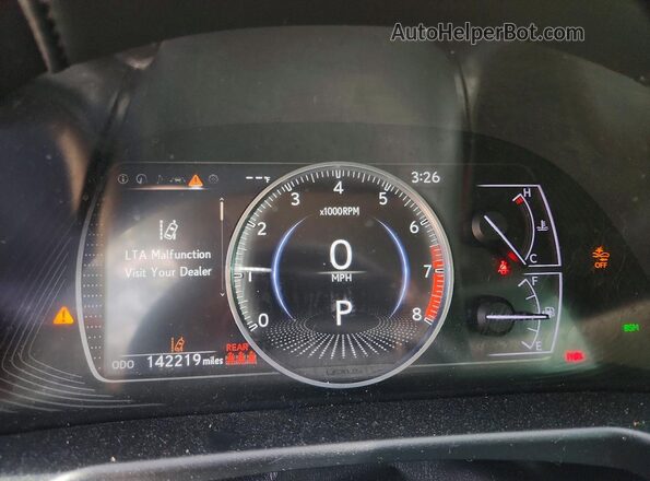 58ADZ1B12LU065307 2020 LEXUS ES Silver Սարքավորումների վահանակի տեսք
