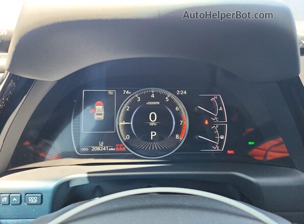 58ADZ1B12NU137674 2022 LEXUS ES Black Instrument cluster view