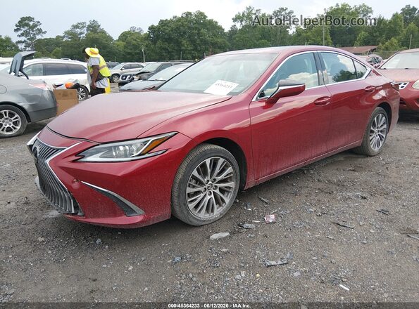 58ADZ1B15LU066984 2020 LEXUS ES 350 Red Vista tres cuartos delantera izquierda