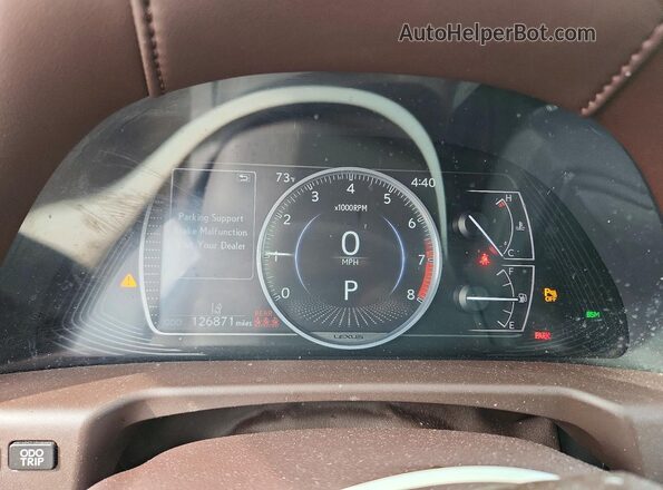 58ADZ1B15LU075197 2020 LEXUS ES White Vista del cuadro de instrumentos