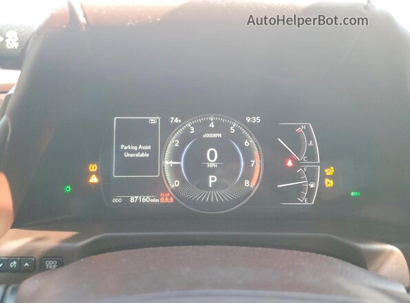 58ADZ1B16LU065939 2020 LEXUS ES White Instrument cluster view