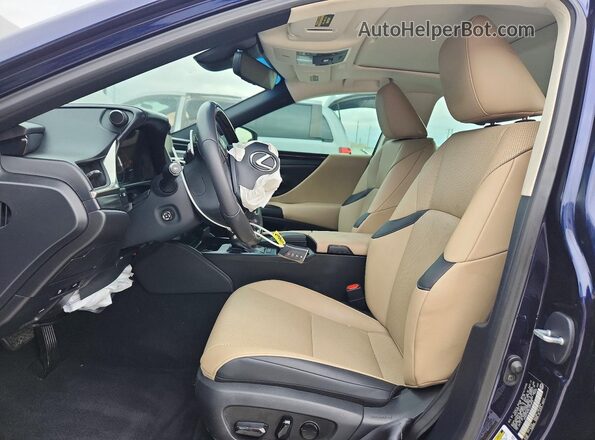 58ADZ1B19LU072612 2020 LEXUS ES Blue Вид салону спереду