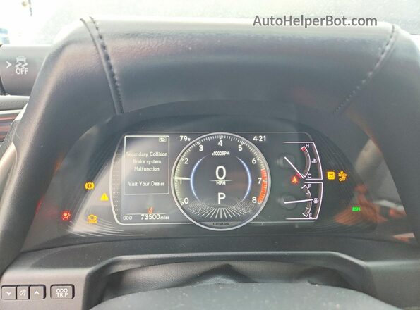 58ADZ1B19LU072612 2020 LEXUS ES Blue Вид щитка приладів