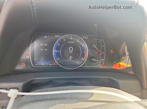 58ADZ1B1XLU081948 2020 LEXUS ES Blue Вид щитка приладів