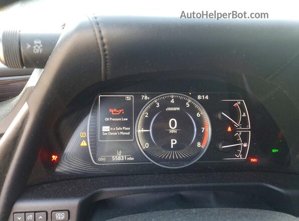 58ADZ1B1XMU090313 2021 LEXUS ES Gray Widok zestawu wskaźników