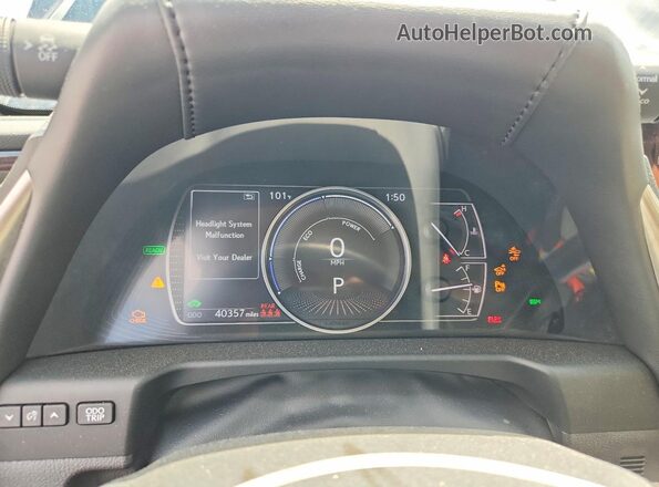 58AEA1C19MU001812 2021 LEXUS ES Black Instrument cluster view