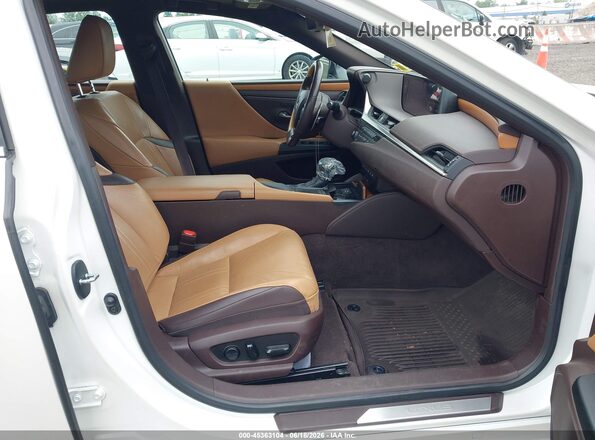 58AEZ1B11LU074665 2020 LEXUS ES 350 White Vista interior delantera