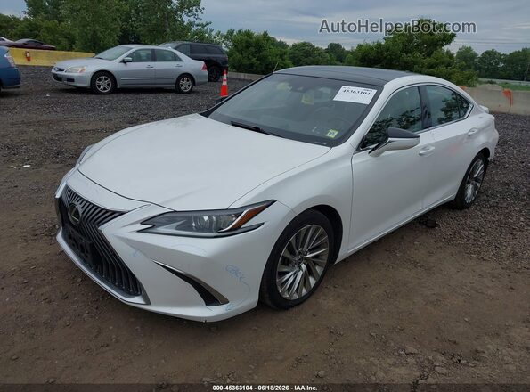 58AEZ1B11LU074665 2020 LEXUS ES 350 White Vista tres cuartos delantera izquierda