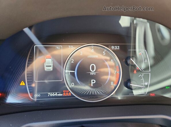58AFZ1B13SU208336 2025 LEXUS ES Black ხელსაწყოთა პანელის ხედი