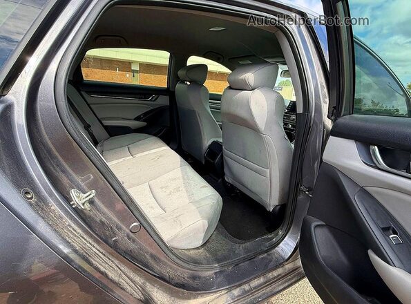 1HGCV3F1XKA002546 2019 HONDA ACCORD Gray Widok wnętrza z przodu