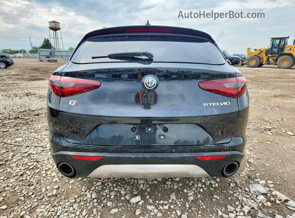 ZASPAKAN0K7C32245 2019 ALFA ROMEO STELVIO Black წინა სალონის ხედი
