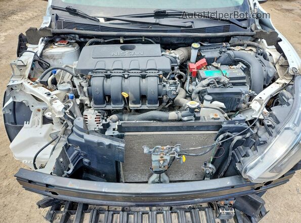 3N1AB7AP8KY403108 2019 NISSAN SENTRA White Engine compartment view