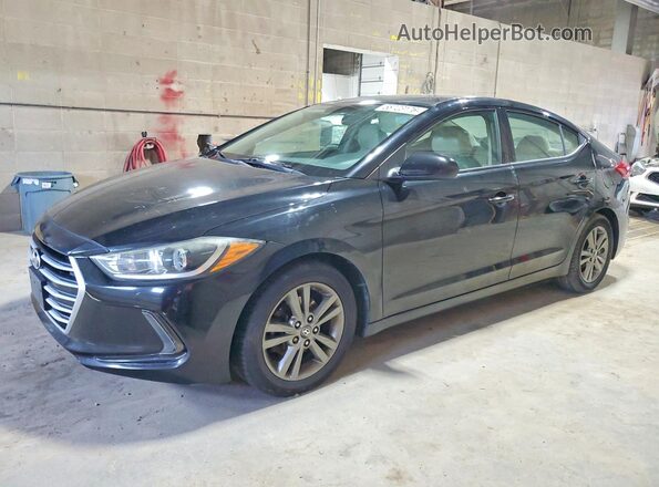 5NPD84LF5HH011558 2017 HYUNDAI ELANTRA Black Trasero izquierdo