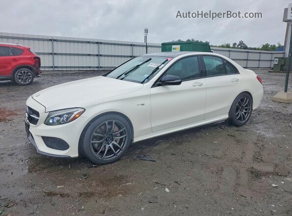 55SWF6EB4JU247044 2018 MERCEDES-BENZ C White Rear left