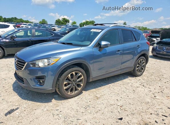 JM3KE4DY6G0670963 2016 MAZDA CX-5 Blue Rear left