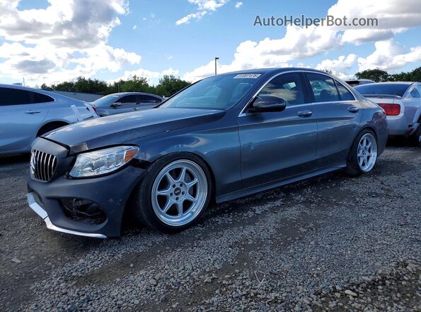 55SWF4JB3HU232572 2017 MERCEDES-BENZ C Gray 