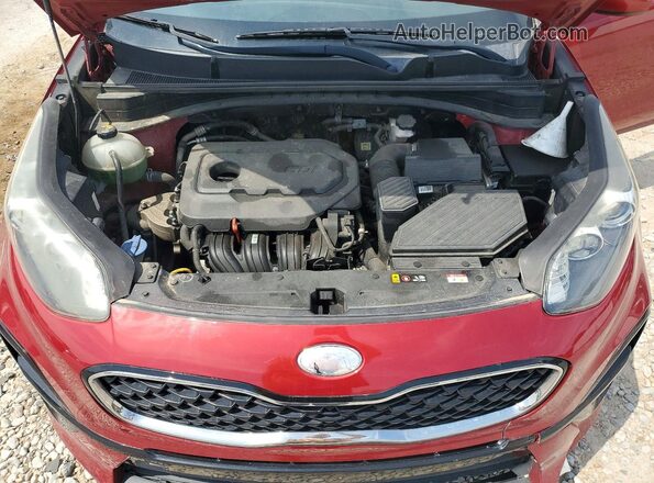 KNDPM3AC6L7629626 2020 KIA SPORTAGE Red VIN კოდის სტიკერის ხედი