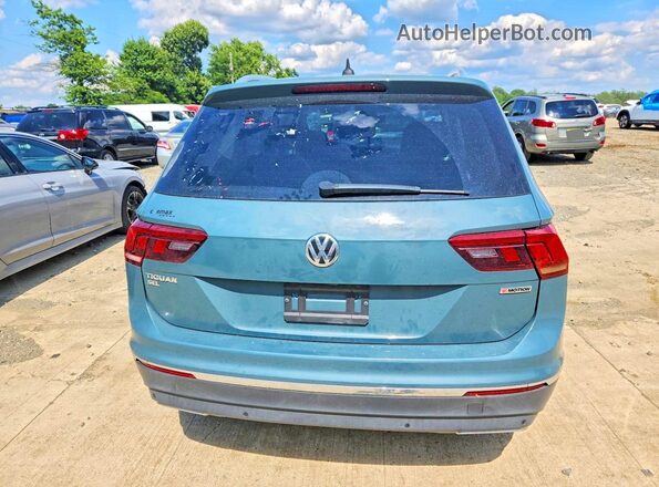 3VV2B7AX7KM200673 2019 VOLKSWAGEN TIGUAN Синий Вид салона спереди