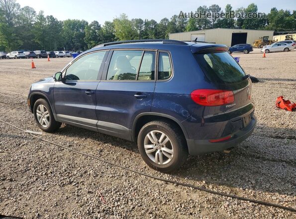 WVGAV7AX2GW602587 2016 VOLKSWAGEN TIGUAN Blue Հետևի աջ