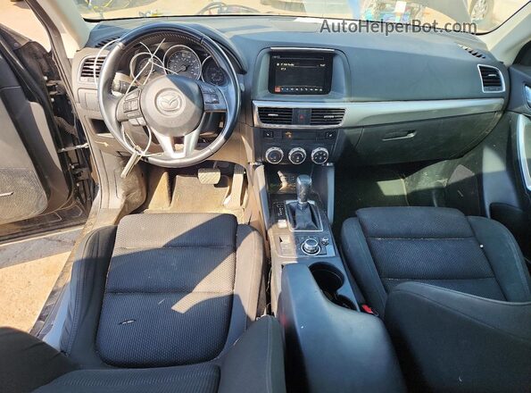 JM3KE4CY4G0770156 2016 MAZDA CX-5 Black Widok zestawu wskaźników