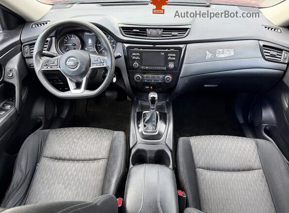 JN8AT2MV0HW009131 2017 NISSAN ROGUE Burgundy Հետևի նստատեղերի տեսք