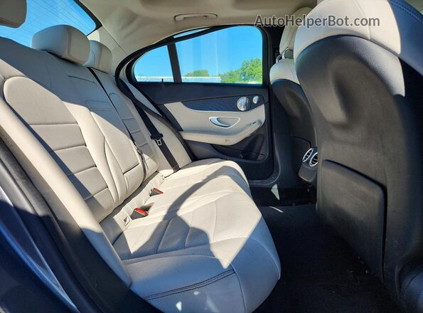 55SWF4KB7HU182399 2017 MERCEDES-BENZ C-CLASS Gray უკანა სალონის ხედი