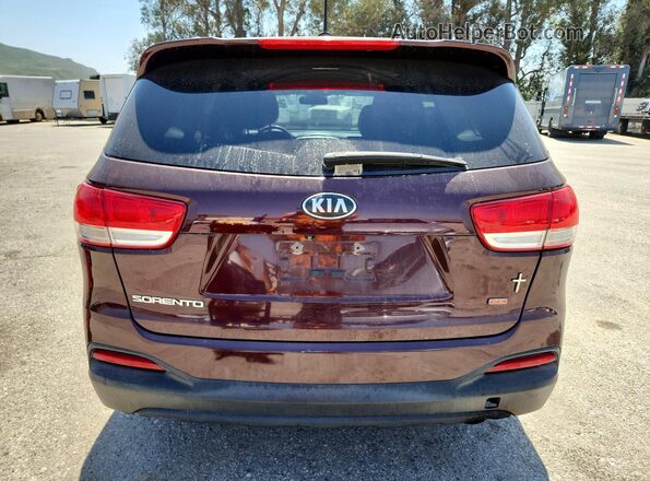 5XYPG4A36GG125583 2016 KIA SORENTO Burgundy 