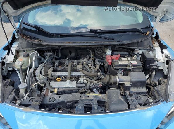 3N1CN8EV6ML826381 2021 NISSAN VERSA Blue Շարժիչի բաժամունքի տեսք