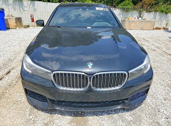 WBA7E2C52HG740376 2017 BMW 7 SERIES Black უკანა ხედი