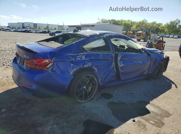 WBS3S7C53KAC09474 2019 BMW M4 Синий Передняя правая четверть