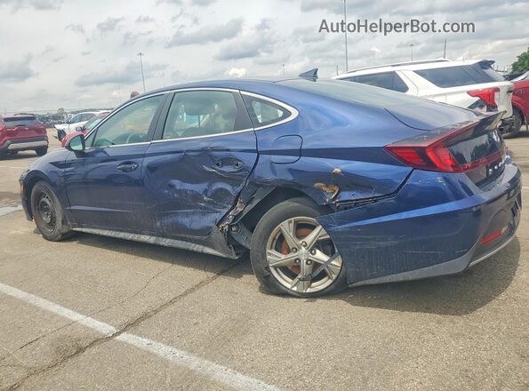 5NPEG4JA3MH128256 2021 HYUNDAI SONATA Синий Задняя правая четверть