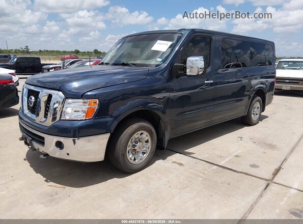 5BZAF0AA2GN851515 2016 NISSAN NV PASSENGER NV3500 HD Dark Blue Передняя левая четверть
