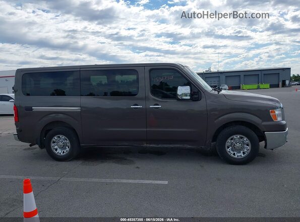 5BZAF0AA8GN855715 2016 NISSAN NV PASSENGER NV3500 HD Коричневый Вид задней части салона