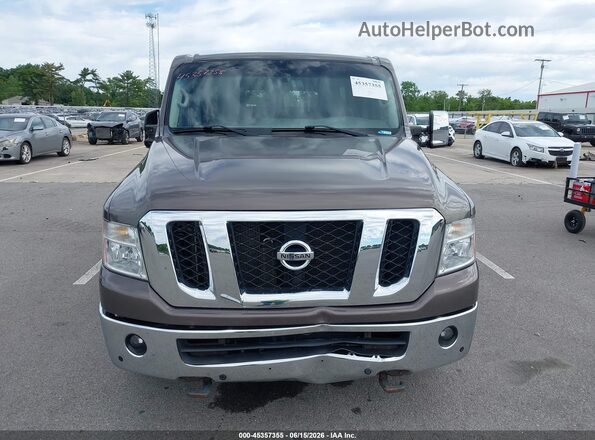 5BZAF0AA8GN855715 2016 NISSAN NV PASSENGER NV3500 HD Коричневый Вид щитка приборов