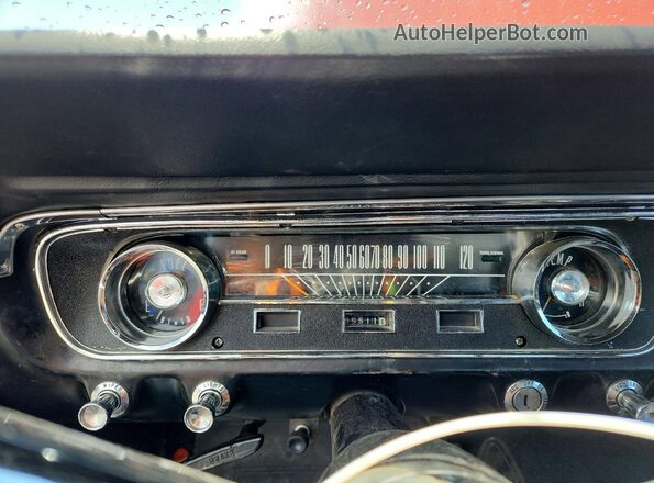5F07C795002 1965 FORD UK Orange Vista del cuadro de instrumentos