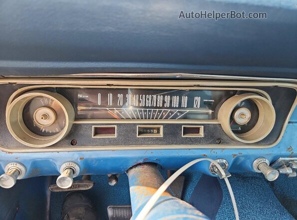 5F09T731944 1965 FORD MUSTANG Blue ხელსაწყოთა პანელის ხედი