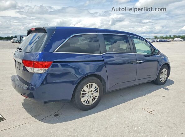 5FNRL5H20HB020828 2017 HONDA ODYSSEY Blue Rear right