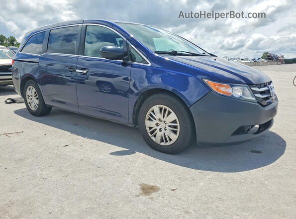 5FNRL5H20HB020828 2017 HONDA ODYSSEY Blue Front right