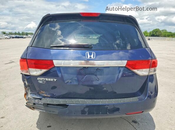 5FNRL5H20HB020828 2017 HONDA ODYSSEY Blue Rear view