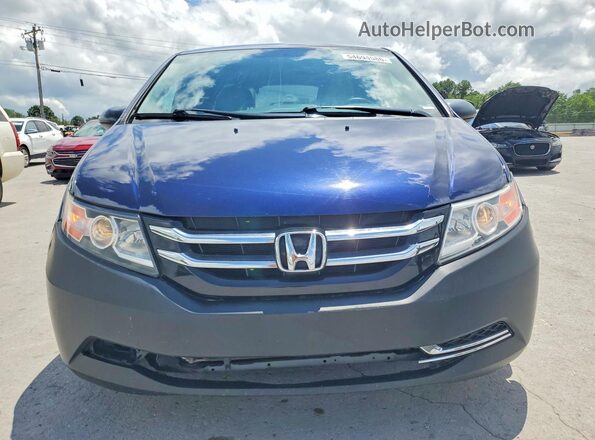 5FNRL5H20HB020828 2017 HONDA ODYSSEY Blue Front view