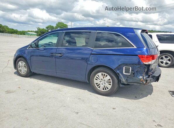 5FNRL5H20HB020828 2017 HONDA ODYSSEY Blue Rear left