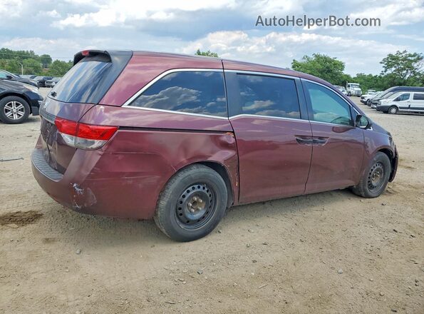 5FNRL5H2XGB066228 2016 HONDA ODYSSEY Burgundy Trasero derecho