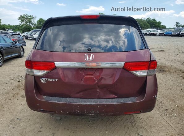 5FNRL5H2XGB066228 2016 HONDA ODYSSEY Burgundy Vista trasera