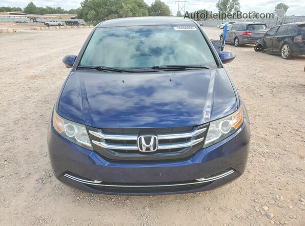 5FNRL5H30GB098761 2016 HONDA ODYSSEY Blue Front view