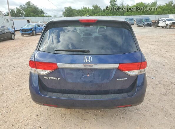 5FNRL5H30GB098761 2016 HONDA ODYSSEY Blue Rear view