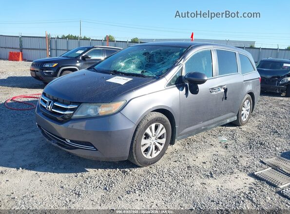 5FNRL5H33GB025268 2016 HONDA ODYSSEY Gray Առջևի ձախ երեք քառորդ տեսարան