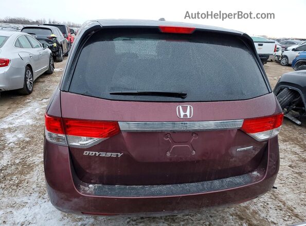5FNRL5H33GB092811 2016 HONDA ODYSSEY Burgundy 